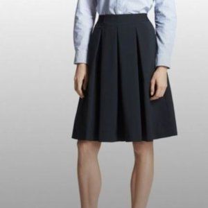 UNIQLO Navy Blue Pleated Flare Skirt US: S